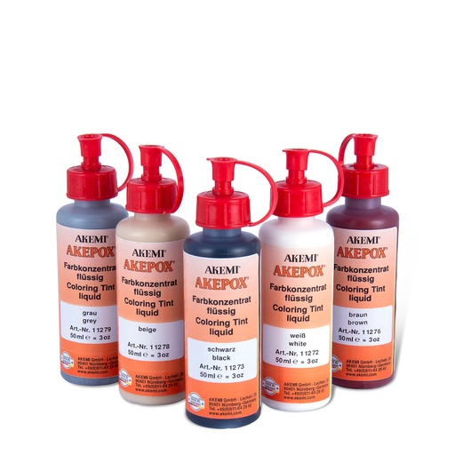 [11011272A] AKEMI - COLORANT LIQUIDE POUR AKEPOX - BLANC - FLACON 50 ML